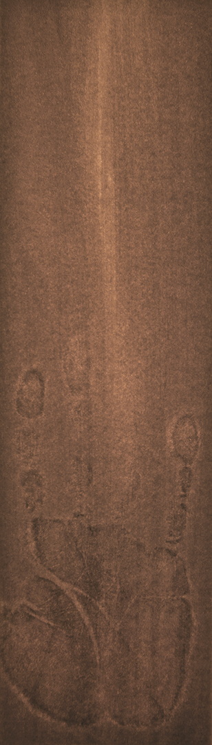 EM004 - Brou de noix sur papier, 10cm x 34cm